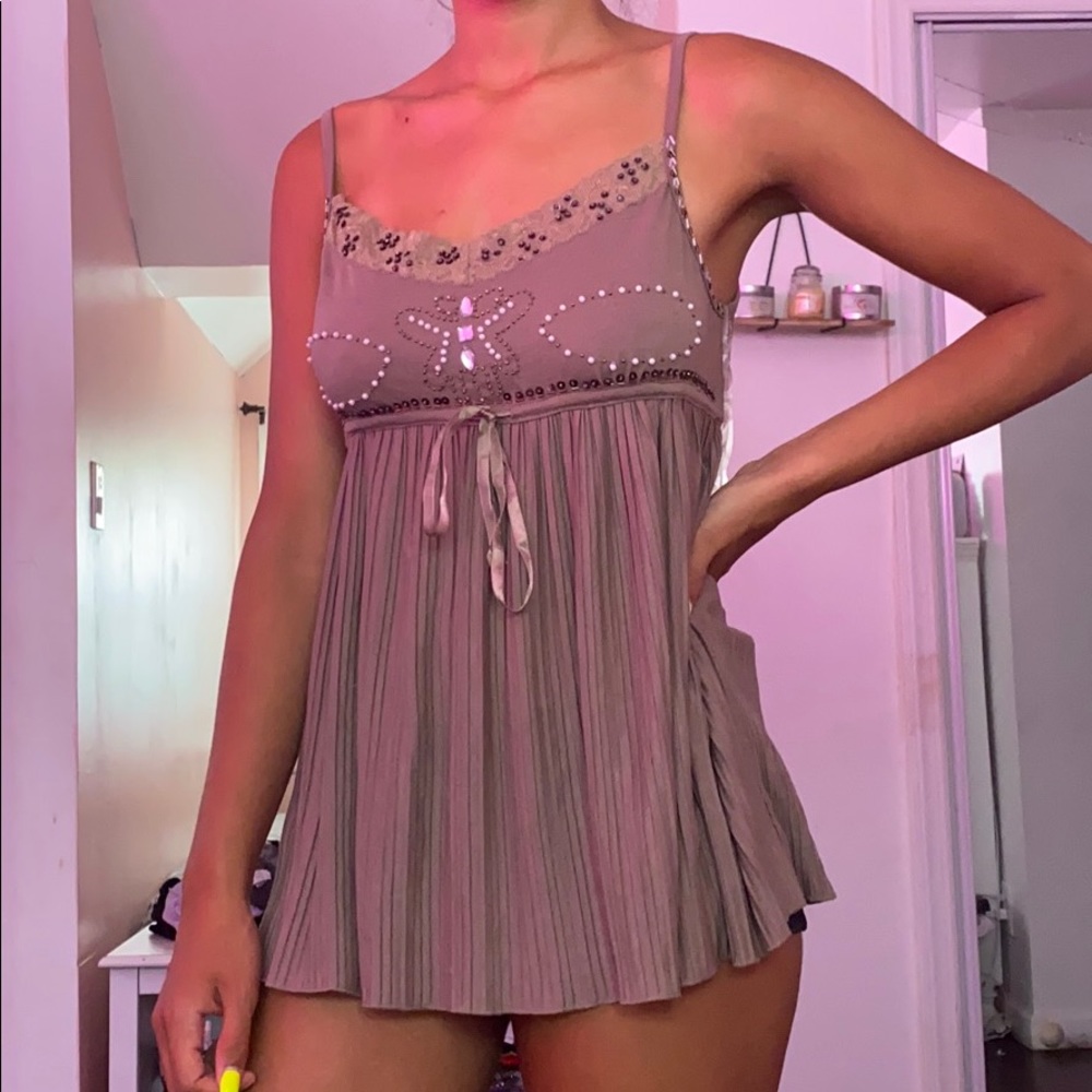 Brown tank top